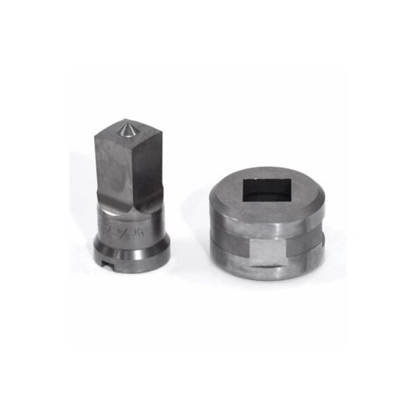 Edwards Punch And Die Set, Squared, 34 In Punch, 2532 In Die Sizes Included, 2 Piece, For Use With - PDSQ3/4