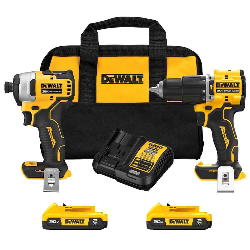 Kit combinado inalámbrico de 20V MAX de iones de litio (2 herramientas) y Sierra de sable compacta inalámbrica de motor sin escobillas 20V MAX ATOMIC - DCK226D2WCS369B