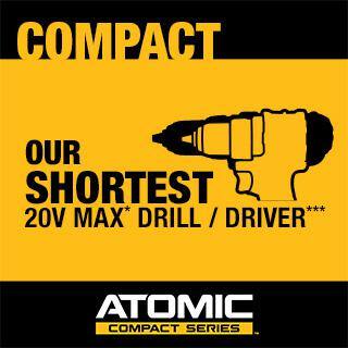 Kit combinado inalámbrico de 20V MAX de iones de litio (2 herramientas) y Sierra de sable compacta inalámbrica de motor sin escobillas 20V MAX ATOMIC - DCK226D2WCS369B