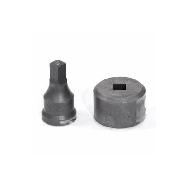 Edwards Punch And Die Set, Squared, 1332 In Punch, 716 In Die Sizes Included, 2 Piece, For Use With - PDSQ13/32