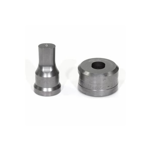 Edwards Punch And Die Set, Oblong, 916 X 34 In Punch, 1932 X 2532 In Die Sizes Included, 2 Piece, For - PDOB9/16X3/4