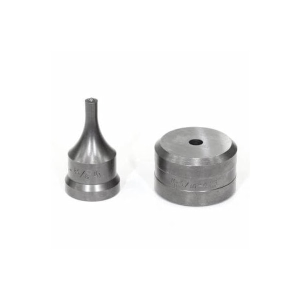 Edwards Punch And Die Set, Round, 932 In Punch, 516 In Die Sizes Included, 2 Piece, For Use With - PD9/32