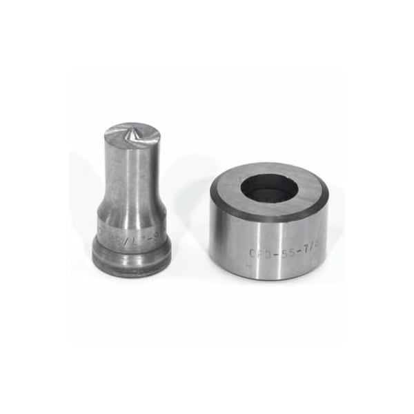 Edwards Punch And Die Set, Round, 2732 In Punch, 78 In Die Sizes Included, 2 Piece, For Use With - PD27/32