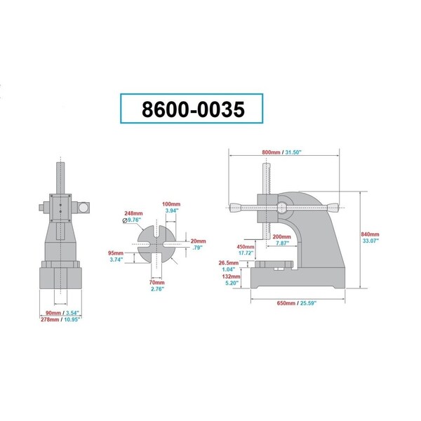 Hhip 5 Ton Non-Ratcheting Arbor Press - 8600-0035