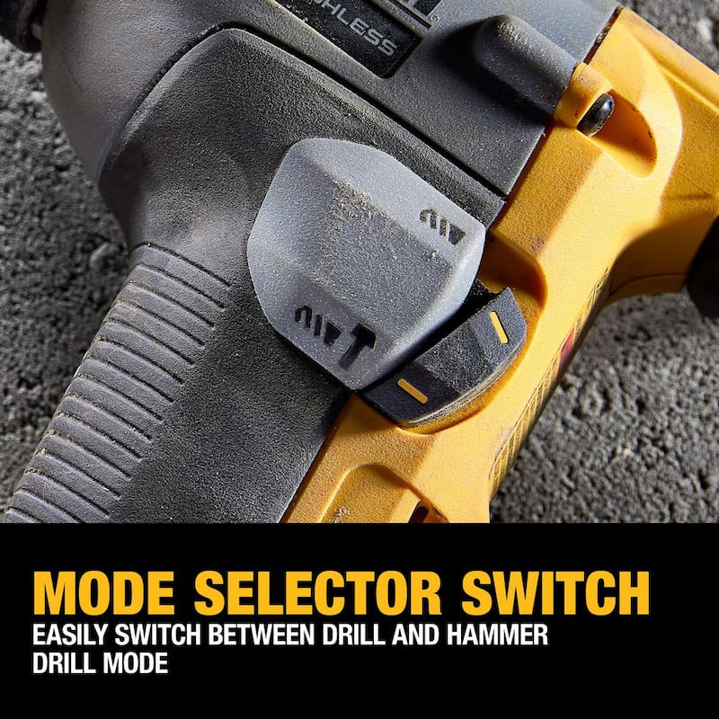 DEWALT ATOMIC 20V MAX Juego de combo inalámbrico de iones de litio (2 herramientas) y taladro percutor de 5/8 pulgadas con (2) baterías de 2Ah, cargador y bolsa - DCK225D2WCH172B