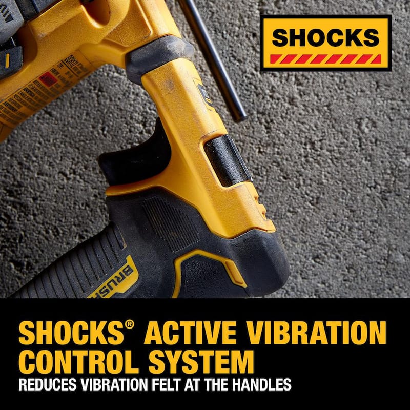 DEWALT ATOMIC 20V MAX Juego de combo inalámbrico de iones de litio (2 herramientas) y taladro percutor de 5/8 pulgadas con (2) baterías de 2Ah, cargador y bolsa - DCK225D2WCH172B