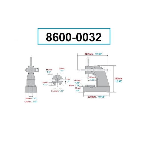 Hhip 1 Ton Heavy Duty Arbor Press - 8600-0032