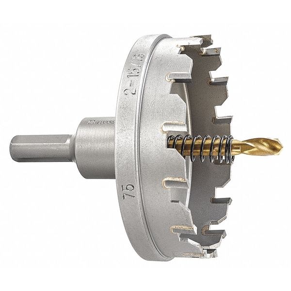 Starrett Carbide Tipped Hole Saw, 2-15/16", 75mm - SM75