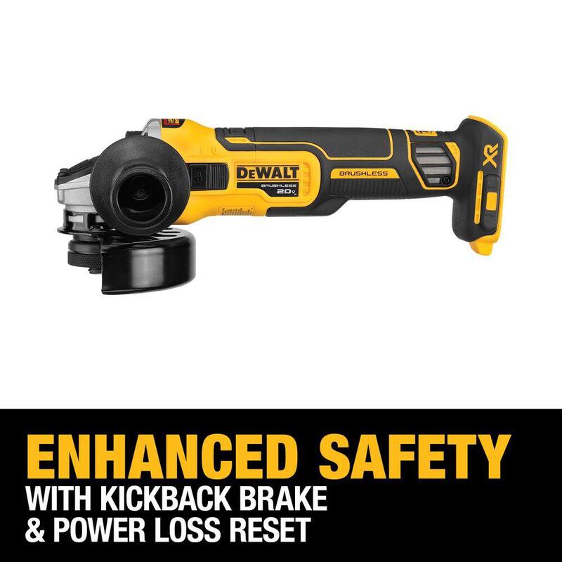 DEWALT taladro martillo 20V MAX XR y controlador de impacto ATOMIC, kit combo inalámbrico de 2 herramientas con amoladora angular y (2) baterías de 4Ah y cargador - DCK2050M2WG405B.