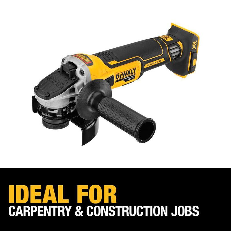 DEWALT taladro martillo 20V MAX XR y controlador de impacto ATOMIC, kit combo inalámbrico de 2 herramientas con amoladora angular y (2) baterías de 4Ah y cargador - DCK2050M2WG405B.