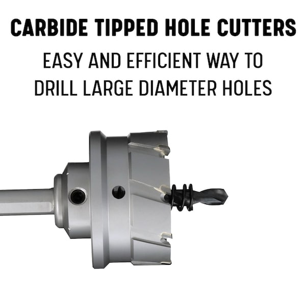 Drill America 3" Carbide Tipped Hole Cutter with 1" Depth of Cut - CTH3000
