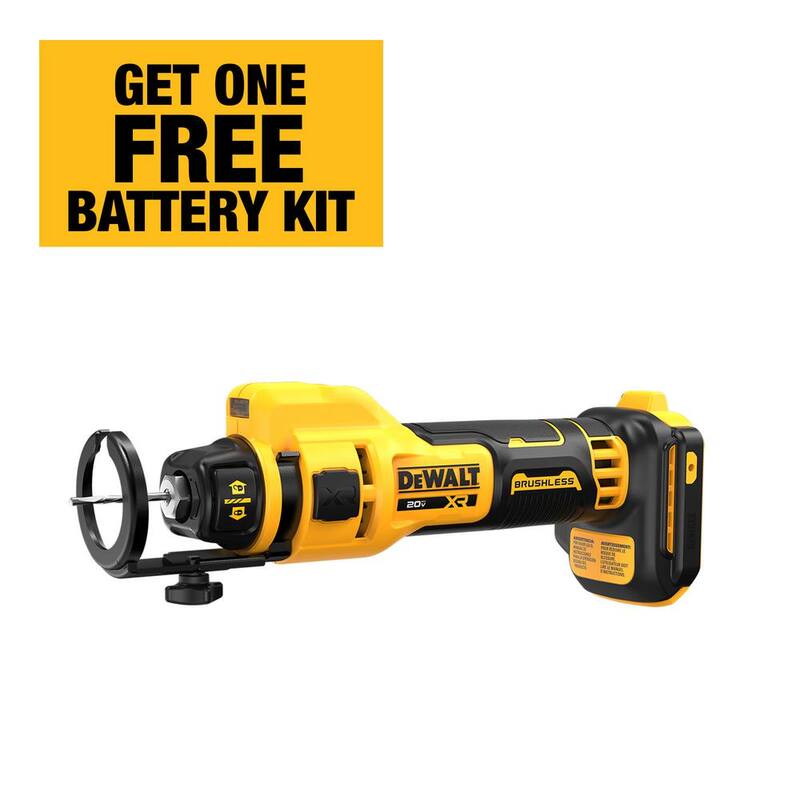Juego de combinación de 3 herramientas inalámbricas DEWALT 20V de iones de litio y herramienta de corte de paneles de yeso con baterías FLEXVOLT de 9 Ah y 20V de 6 Ah y cargador - DCK320X1R1W555B