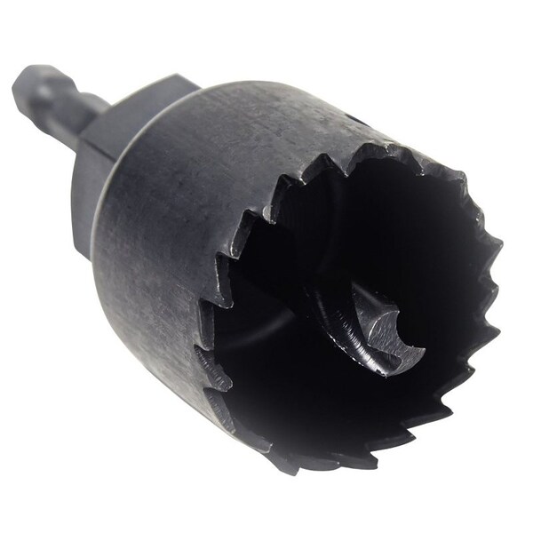Vulcan Hole Saw, 1-1/4 in Dia, 3/4 in D Cutting, 3 in Arbor, HCS Cutting Edge, 3 in Pilot Drill - 941101OR