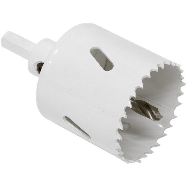Vulcan Hole Saw with Arbor Hanager, 1-1/2 in Dia, 1-7/8 in D Cutting, 4/6 TPI, HSS Cutting Edge - 960751OR