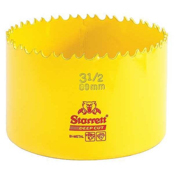 Starrett Bi-Metal Fast Cut Hole Saw 3-1/2" (89mm) - DCH0312-G