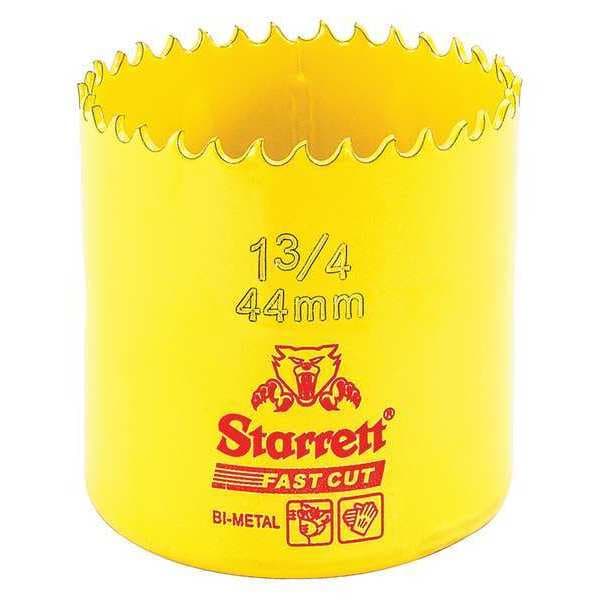 Starrett Bi-Metal Fast Cut Hole Saw 1-3/4" (44mm) - FCH0134-G
