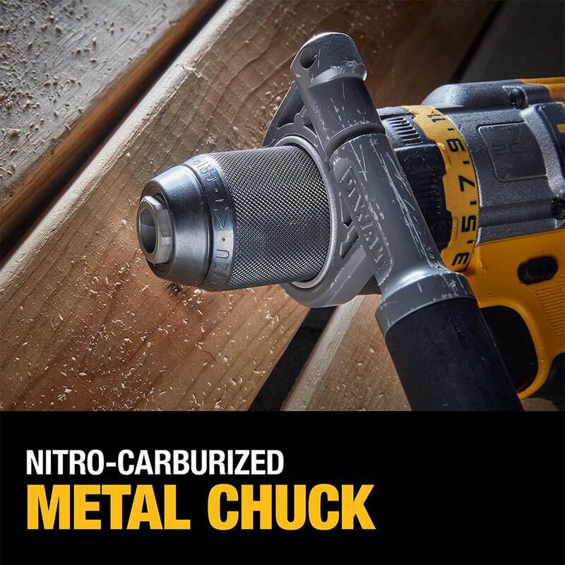 DEWALT 20V MAX Juego de Combo de Taladro/Atornillador inalámbrico sin escobillas con martillo con FLEXVOLT y juego de brocas negras y doradas (21 piezas) - DCK2100D1TW1181