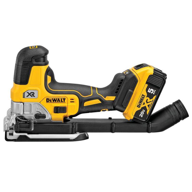 DEWALT 20V MAX XR Martillo Taladro e Impacto Inalámbrico ATOMIC Combo Kit (2 Herramientas) y Sierra de Calado con Agarre de Barril c/(2) Baterías 4Ah - DCK2050M2WCS335