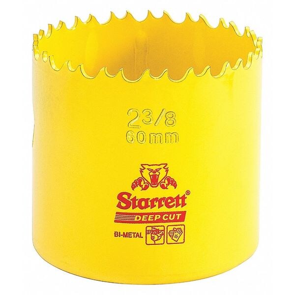 Starrett Bi-Metal Fast Cut Hole Saw 2-3/8" (60mm) - DCH0238-G