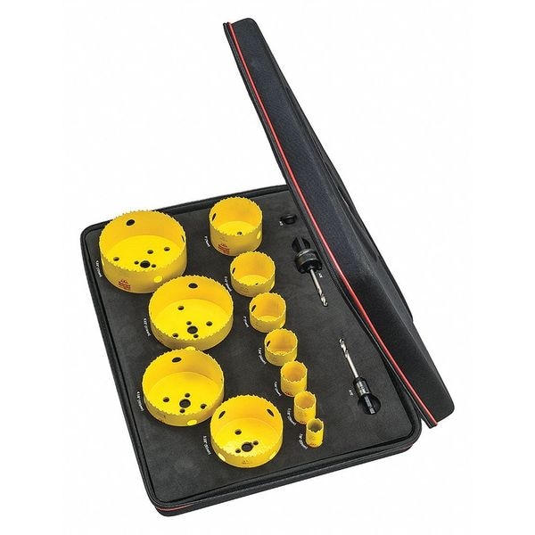 Starrett Electricians Kit, w/11 Hole Saws, Arbors - KDC11041-N