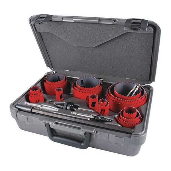 Morse Hole Saw Kit, Saw Sizes 3/4" to 4-3/4" - MHS23M