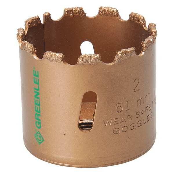 Greenlee 51mm Hole Saw Carbide Grit, Pk2 - 725-2