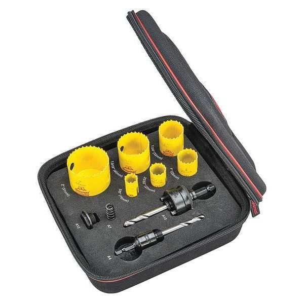 Starrett Electricians Kit, w/ 6 Hole Saws, Arbors - KFC06041-N