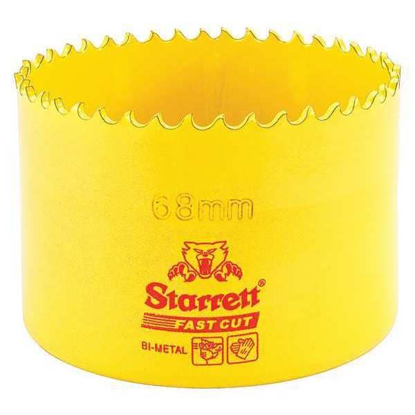 Starrett 68mm Fast Cut Metric Hole Saw Bi-Metal HSS - FCH068M-G