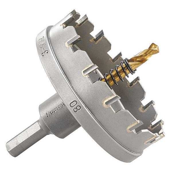 Starrett Carbide Tipped Hole Saw, 3-5/32", 80mm - SM80