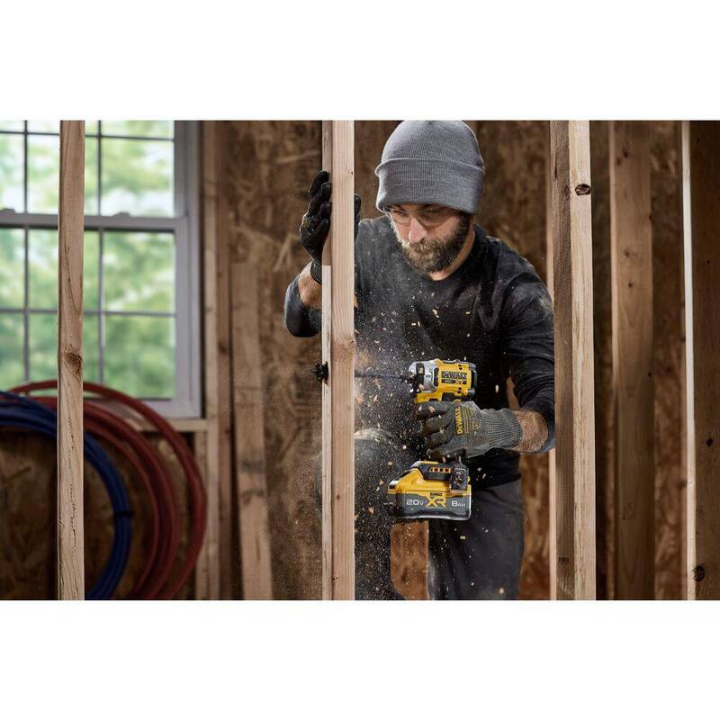 Kit combo inalámbrico DEWALT 20V de iones de litio de 3 herramientas y taladro de impacto inalámbrico con baterías FLEXVOLT 9 Ah y 20V 6 Ah y cargador - DCK320X1R1W860B