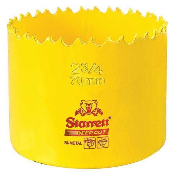 Starrett Bi-Metal Fast Cut Hole Saw 2-3/4" (70mm) - DCH0234-G