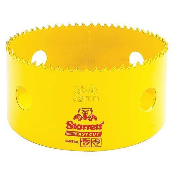 Starrett Bi-Metal Fast Cut Hole Saw 3-5/8" (92mm) - FCH0358-G