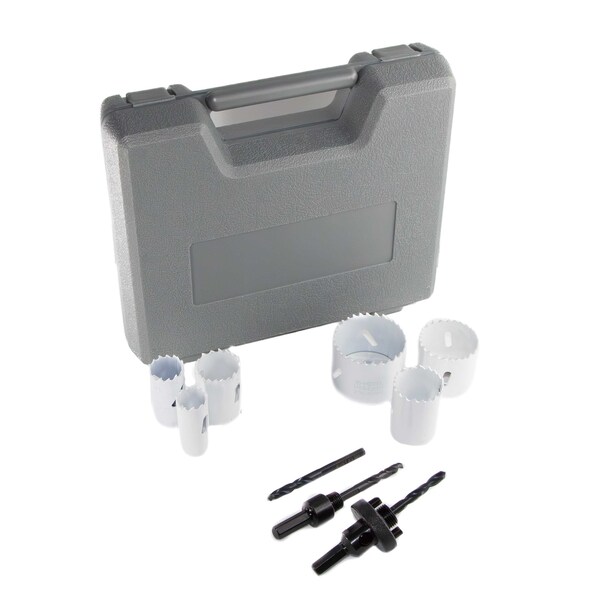 Drill America 8 Piece Locksmith Bimetal Hole Saw Kit - DMS04-9508