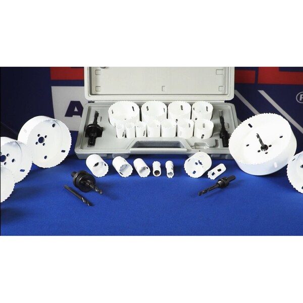Drill America 8 Piece Locksmith Bimetal Hole Saw Kit - DMS04-9508