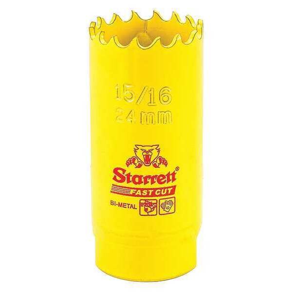 Starrett Bi-Metal Fast Cut Hole Saw 15/16" (24mm) - FCH1056-G