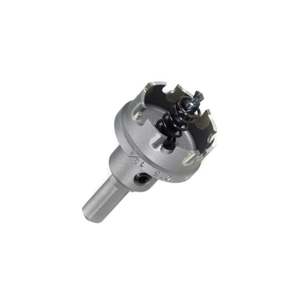 Champion Cutting Tool 3in CT5 Carbide Tipped Hole Cutter, Special Tungsten Carbide Teeth, Pilot Drill & Ejector Spring - CHA CT5-3