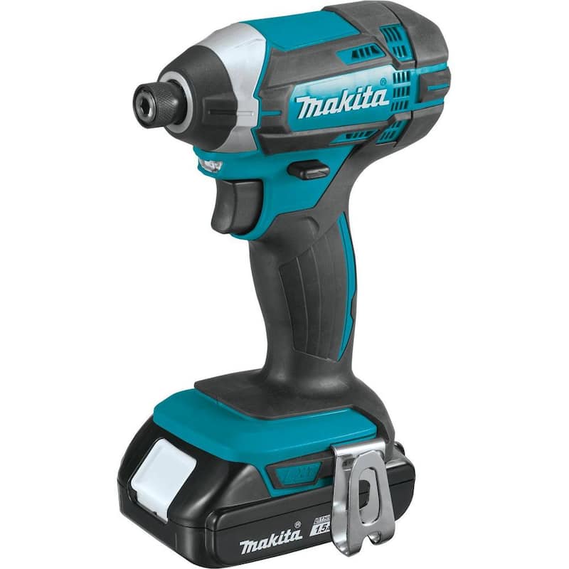 Kit compacto de dos piezas inalámbrico de iones de litio 18V LXT de Makita 1.5 Ah (Destornillador-Taladro/Atornillador de Impacto) - CT225SYX