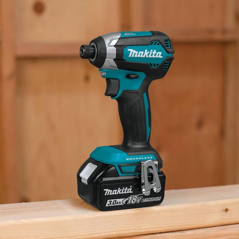 Kit de Combinación Inalámbrico sin Escobillas de Litio-ion de 18V LXT de Makita, 2 Piezas con Taladro/Destornillador de Impacto de 3.0Ah - XT281S