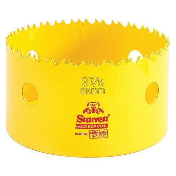 Starrett Bi-Metal Fast Cut Hole Saw 3-7/8" (98mm) - DCH0378-G