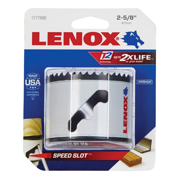 Lenox Lenox 2 5/8 in. Bi-Metal Hole Saw 1 pk - 2060605