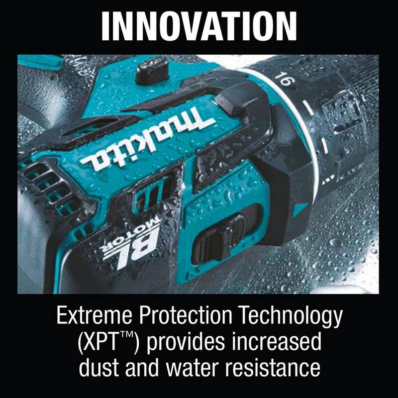 Kit combinado inalámbrico de 2 piezas con martillo perforador y destornillador de impacto de 18V LXT de litio-ion sin escobillas Makita 5.0 Ah - XT269T.