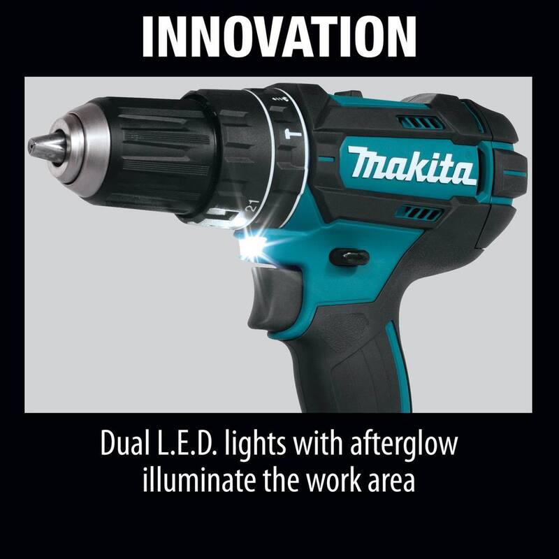 Kit inalámbrico de combo de iones de litio LXT de 18V Makita (6 piezas) con (2) baterías (3.0Ah), cargador rápido y bolsa de herramientas - XT610