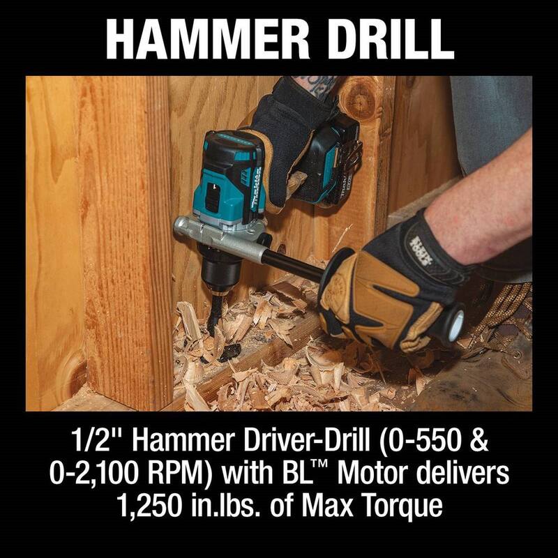Juego combinado inalámbrico Makita 18V LXT de iones de litio Brushless 5.0 Ah (2 piezas) - XT288T