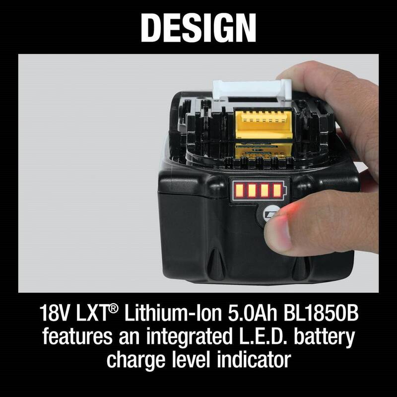 Juego combinado inalámbrico Makita 18V LXT de iones de litio Brushless 5.0 Ah (2 piezas) - XT288T