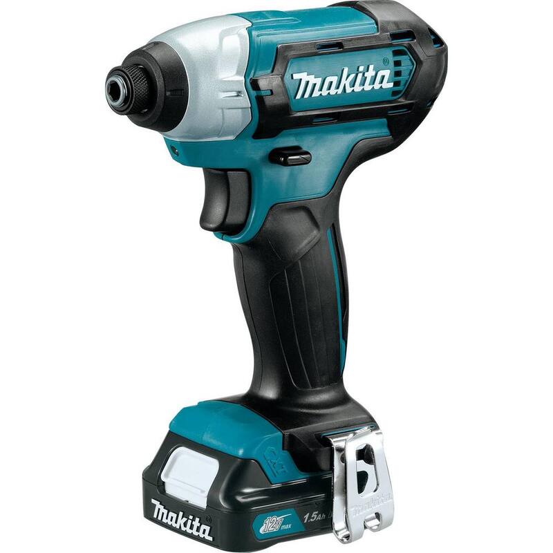 Juego de combo de taladro inalámbrico y destornillador de impacto Makita 12V max CXT 1.5 Ah de iones de litio (2 piezas) - CT232