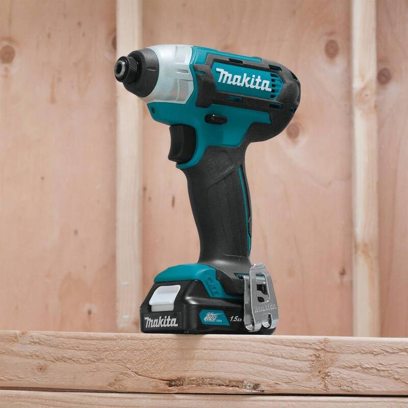 Juego de combo de taladro inalámbrico y destornillador de impacto Makita 12V max CXT 1.5 Ah de iones de litio (2 piezas) - CT232