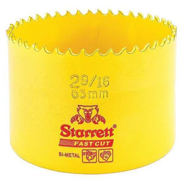 Starrett Bi-Metal Fast Cut Hole Saw 2-9/16" (65mm) - FCH0296-G