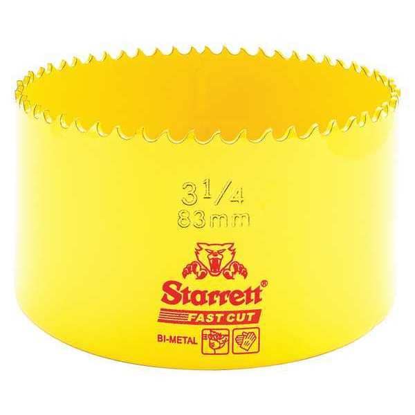 Starrett Bi-Metal Fast Cut Hole Saw 3-1/4" (83mm) - FCH0314-G