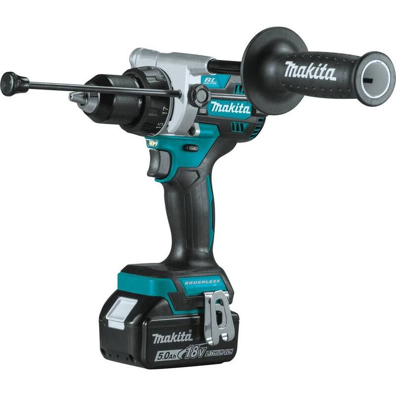 Kit combo inalámbrico sin escobillas de iones de litio de 18V LXT de Makita 5.0 Ah (2 unidades) con herramienta multifuncional oscilante de velocidad variable 18V LXT de bonificación. - XT288T-XMT03Z