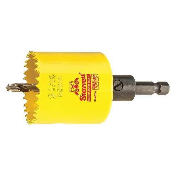 Starrett 2-1/16" (52mm) Bi-Metal HSS Hole Saw with Arbor - ADCH0216
